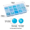 375Pcs 15 Style Blue Theme Transparent Crackle & Opaque Acrylic Beads OACR-YW0001-66-3