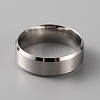 201 Stainless Steel Plain Band Ring for Men Women RJEW-WH0010-06H-MP-2