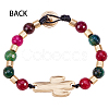 (Jewelry Parties Factory Sale)Alloy Beaded Bracelets BJEW-Q695-06MG-NR-6