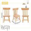 Mini Wood Chairs AJEW-WH0041-76B-6