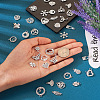 Pandahall 50Pcs 25 Styles Alloy Rhinestone Charms FIND-TA0002-94-6