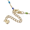 304 Stainless Steel Enamel Link Chains Necklaces NJEW-JN04788-5