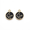 Brass Enamel Pendants KK-S356-670G-NF-2