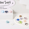 Cheriswelry 24Pcs 12 Colors Handmade Lampwork Beads LAMP-CW0001-03-6