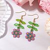 Handmade Glass Seed Dangle Earrings EJEW-MZ00311-03-1