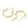 925 Sterling Silver Hoop Earrings EJEW-K258-09G-2