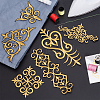 Nbeads 12Pcs 6 Styles Polyester Computerized Embroidery Iron on/Sew on Patches PATC-NB0001-18-5