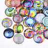 Flat Back Glass Cabochons GGLA-S047-04A-6mm-2