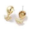 Alloy Pearl Stud Earring Findings FIND-U006-06G-2