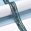 Natural Chrysocolla & Lapis Lazuli Beads Strands G-D463-08A-4