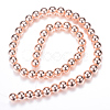Electroplate Non-magnetic Synthetic Hematite Bead Strands X-G-Q466-6mm-03-2