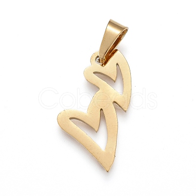 Valentine's Day 304 Stainless Steel Pendants STAS-K191-19G-1