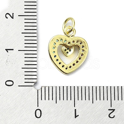 Brass Micro Pave Colorful Cubic Zirconia Pendants KK-H475-14G-05-1