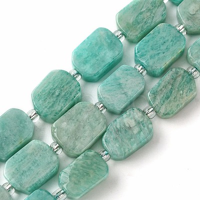 Natural Amazonite Beads Strands G-C098-A01-01-1