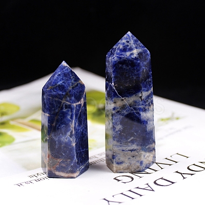 Point Tower Natural Sodalite Home Display Decoration PW-WG54681-03-1