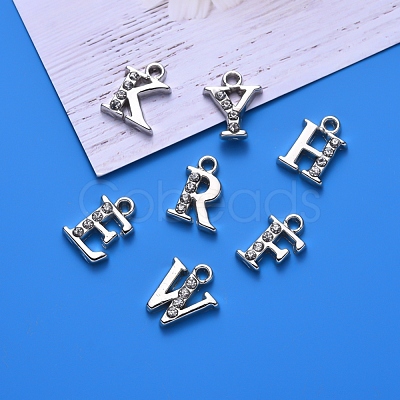 Alloy Rhinestone Charms ALRI-T008-01P-1