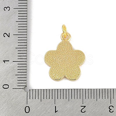 Brass Enamel Pendants KK-B114-15G-01-1