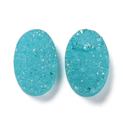 Natural Druzy Agate Cabochons G-L553-42B-1