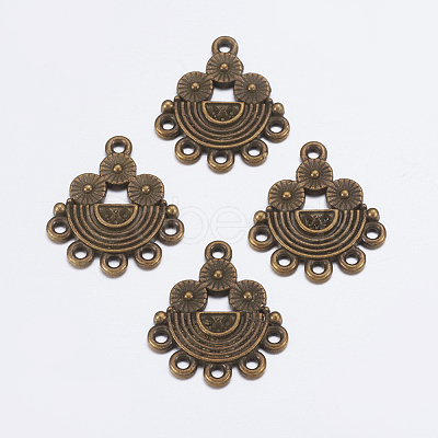 Alloy Rhinestone Connector Settings EA10681Y-AB-1