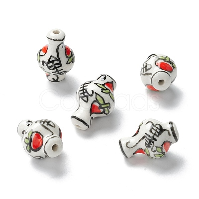 Handmade Porcelain Beads PORC-I013-01B-1