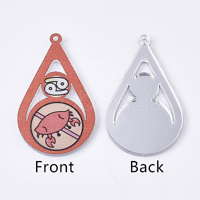 Acrylic Pendants X-OACR-S035-16G-1