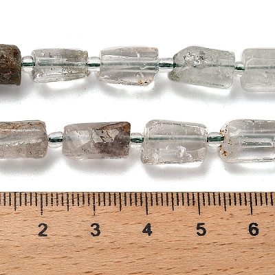 Natural Green Lodolite Quartz/Garden Quartz Beads Strands G-K245-I13-01-1