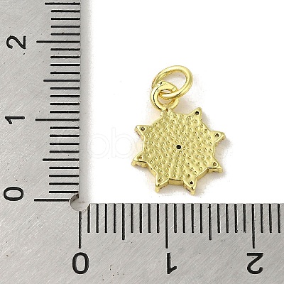 Brass Micro Pave Cubic Zirconia Charms KK-M283-23D-01-1