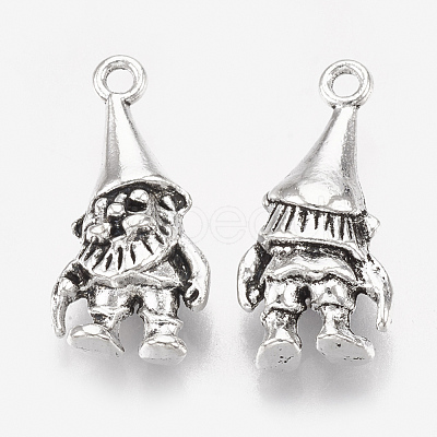 Tibetan Style Alloy Pendants TIBEP-T052-14AS-RS-1