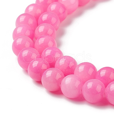 Natural Mashan Jade Round Beads Strands X-G-D263-10mm-XS34-1