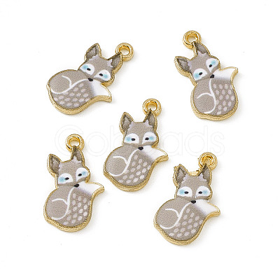 Painted Alloy Pendants PALLOY-P288-05G-02-1