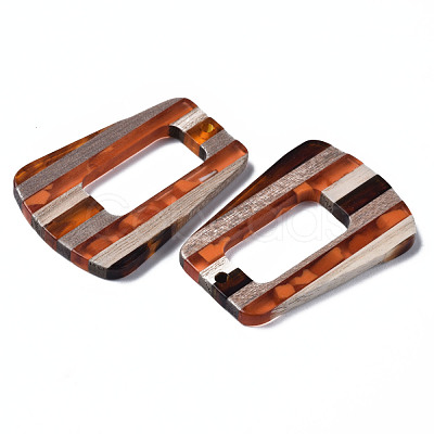 Resin & Walnut Wood Pendants RESI-N025-013A-D01-1