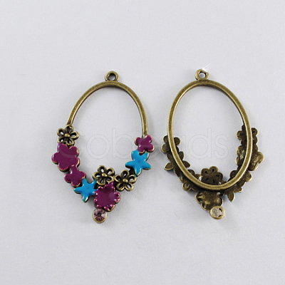 Alloy Enamel Pendants ENAM-EA10958Y-AB-5-1