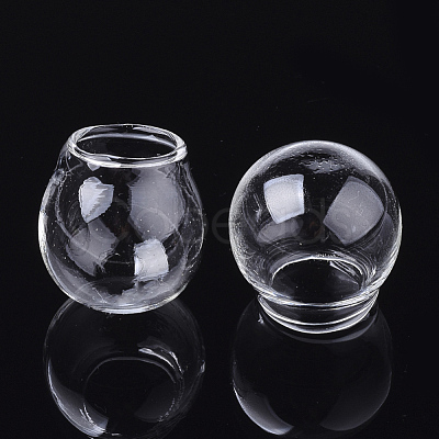 Handmade One Hole Blown Glass Globe Ball Bottles BLOW-T001-30A-1