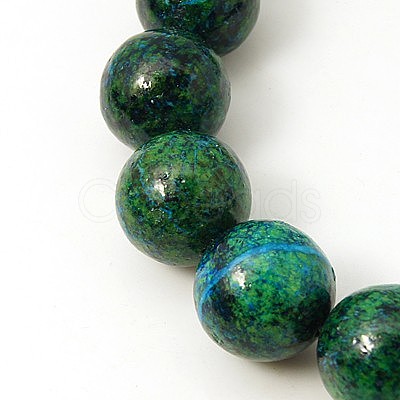 Synthetic Chrysocolla Beads Strands G-L529-B01-6mm-1