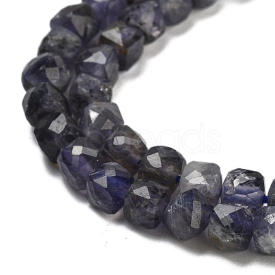 Natural Iolite Beads Strands G-H042-A52-02-1