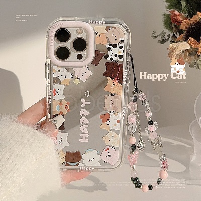 Cat Mirrored Axrylic Mobile Phone Cover PW-WG472D8-03-1