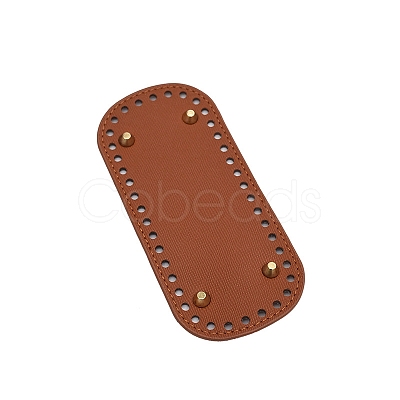 Oval PU Leather DIY Handbag Bottom PW-WG59289-08-1