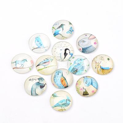 Flatback Glass Cabochons for DIY Projects GGLA-S029-12mm-015-1