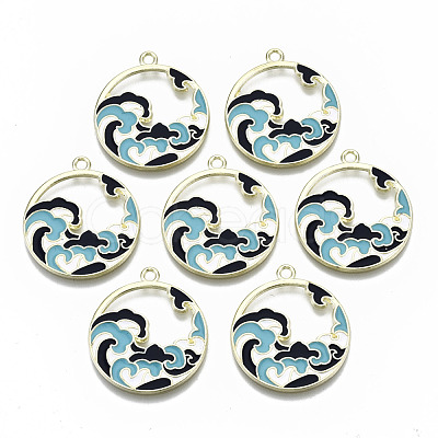 Chinese Style Alloy Pendants RESI-R431-07-RS-1