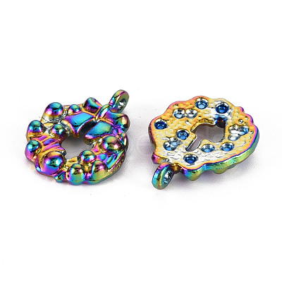 Rainbow Color Alloy Pendants PALLOY-S180-280-NR-1