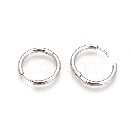 304 Stainless Steel Hoop Earrings EJEW-P177-P-12-1