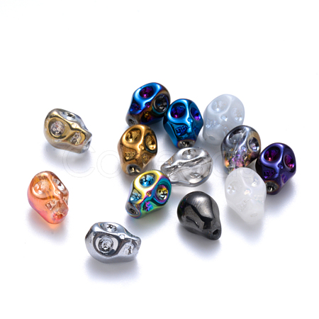 Electroplate Glass Beads EGLA-Q121-01-1