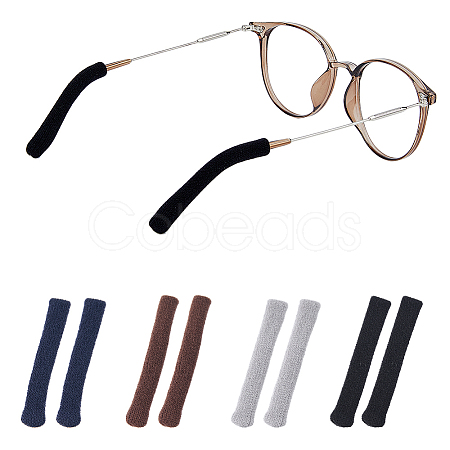 HOBBIESAY 4 Paiars 4 Color Woolen Yarn Eyeglasses Ear Grips FIND-HY0003-10-1