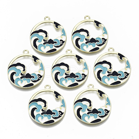 Chinese Style Alloy Pendants RESI-R431-07-RS-1