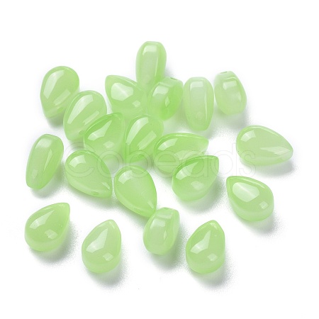 Imitation Jade Glass Beads X-GGLA-M004-05C-01-1