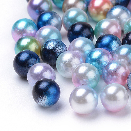 Rainbow Acrylic Imitation Pearl Beads OACR-R065-2.5mm-A-1