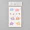 Removable Temporary Tattoos, Water Proof, Cartoon  Paper Stickers, Elephant, Colorful, 120~121.5x75mm