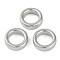 CCB Plastic Linking Rings, Donut, Platinum, 16x5mm, Inner Diameter: 11mm