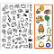 PVC Stamps, for DIY Scrapbooking, Photo Album Decorative, Cards Making, Stamp Sheets, Film Frame, Mixed Shapes, 21x14.8x0.3cm