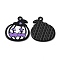 Alloy Enamel Pendants, for Halloween, Pumpkin, Colorful, 23x20x1.3mm, Hole: 1.8mm